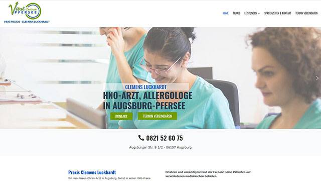 Homepage von der Werbeagentur Augsburg
